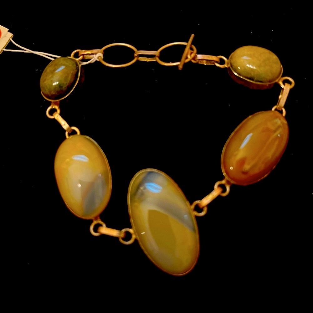 Botswana on SS plate bracelet